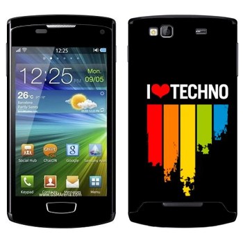   «I love techno»   Samsung Wave 3