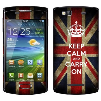   «Keep calm and carry on»   Samsung Wave 3