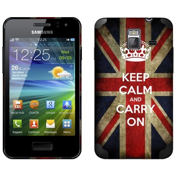   «Keep calm and carry on»   Samsung Wave M