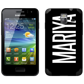   «Mariya»   Samsung Wave M