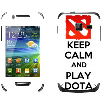   «Keep calm and Play DOTA»   Samsung Wave Y