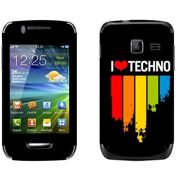   «I love techno»   Samsung Wave Y