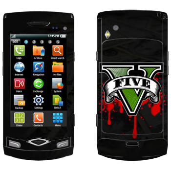   «GTA 5 - logo blood»   Samsung Wave S8500