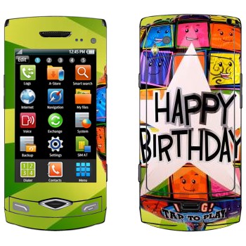   «  Happy birthday»   Samsung Wave S8500