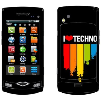   «I love techno»   Samsung Wave S8500