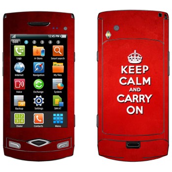   «Keep calm and carry on - »   Samsung Wave S8500