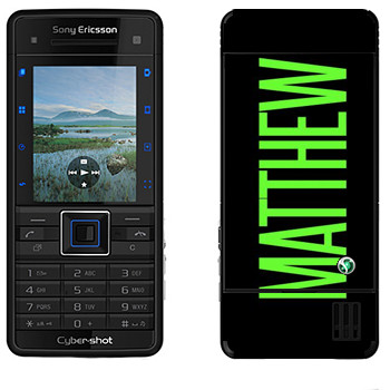   «Matthew»   Sony Ericsson C902