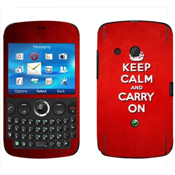   «Keep calm and carry on - »   Sony Ericsson CK13 Txt