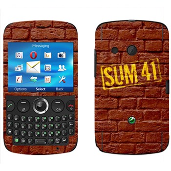   «- Sum 41»   Sony Ericsson CK13 Txt