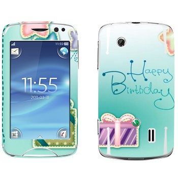   «Happy birthday»   Sony Ericsson CK15 Txt Pro