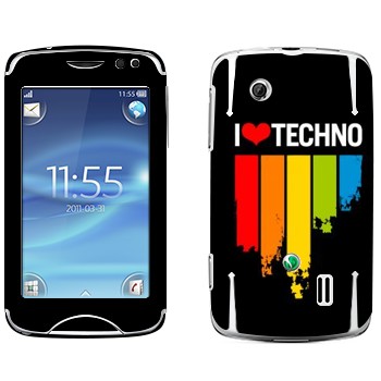   «I love techno»   Sony Ericsson CK15 Txt Pro