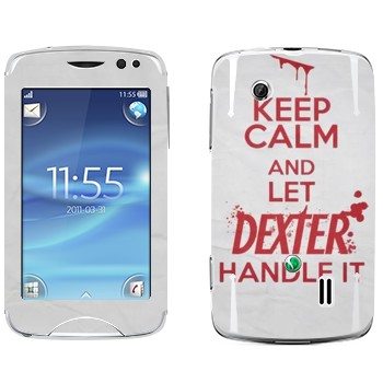   «Keep Calm and let Dexter handle it»   Sony Ericsson CK15 Txt Pro