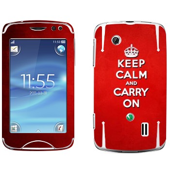   «Keep calm and carry on - »   Sony Ericsson CK15 Txt Pro