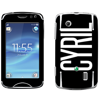   «Cyril»   Sony Ericsson CK15 Txt Pro