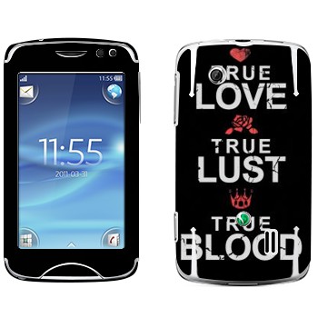   «True Love - True Lust - True Blood»   Sony Ericsson CK15 Txt Pro