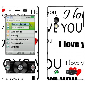   «I Love You -   »   Sony Ericsson G705