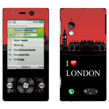   «I love London»   Sony Ericsson G705