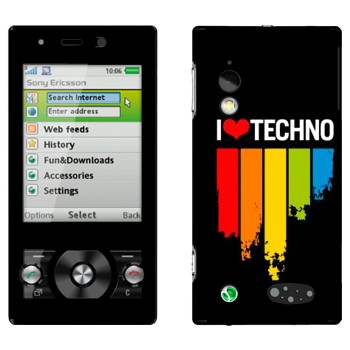   «I love techno»   Sony Ericsson G705
