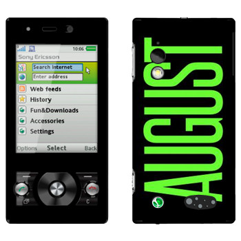   «August»   Sony Ericsson G705