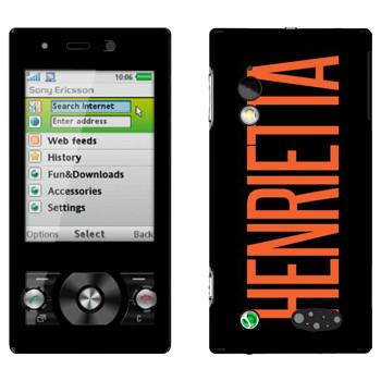   «Henrietta»   Sony Ericsson G705