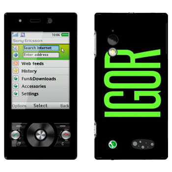   «Igor»   Sony Ericsson G705