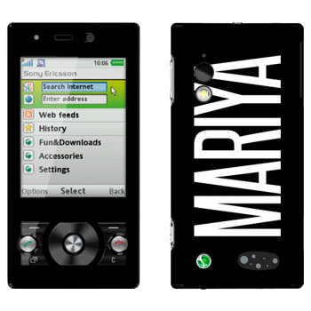   «Mariya»   Sony Ericsson G705