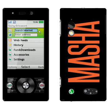   «Masha»   Sony Ericsson G705