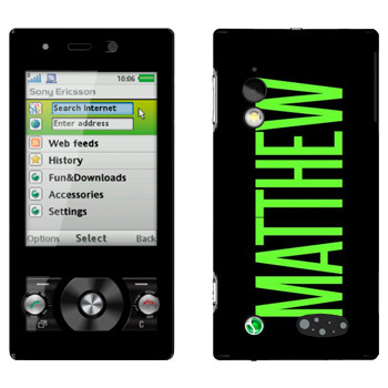   «Matthew»   Sony Ericsson G705