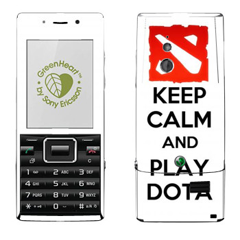   «Keep calm and Play DOTA»   Sony Ericsson J10 Elm