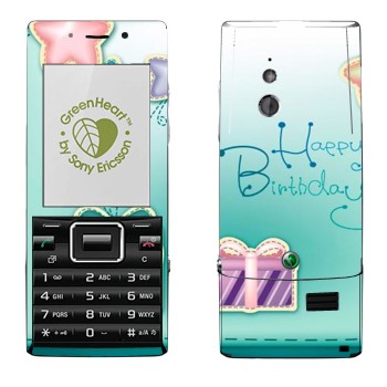  «Happy birthday»   Sony Ericsson J10 Elm