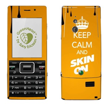   «Keep calm and Skinon»   Sony Ericsson J10 Elm