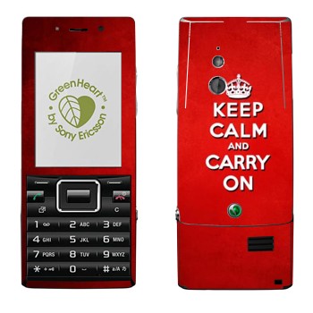   «Keep calm and carry on - »   Sony Ericsson J10 Elm