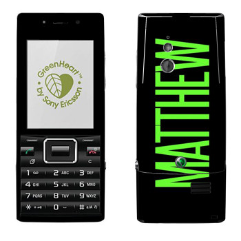   «Matthew»   Sony Ericsson J10 Elm