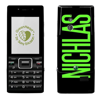   «Nichlas»   Sony Ericsson J10 Elm