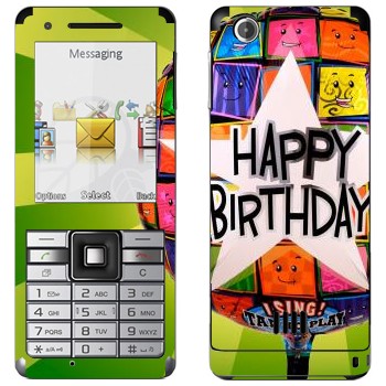   «  Happy birthday»   Sony Ericsson J105 Naite