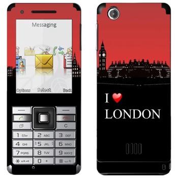   «I love London»   Sony Ericsson J105 Naite