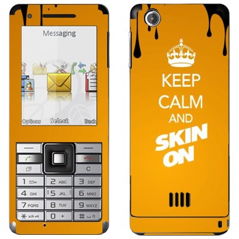   «Keep calm and Skinon»   Sony Ericsson J105 Naite