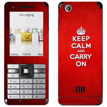   «Keep calm and carry on - »   Sony Ericsson J105 Naite