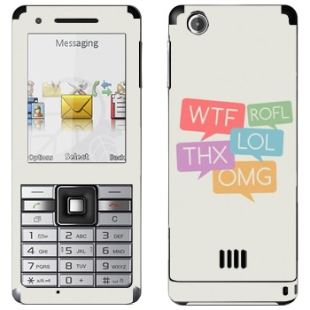   «WTF, ROFL, THX, LOL, OMG»   Sony Ericsson J105 Naite