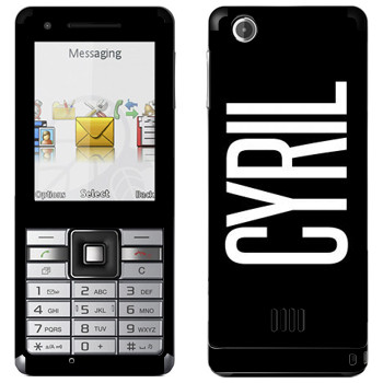   «Cyril»   Sony Ericsson J105 Naite