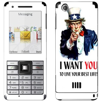   « : I want you!»   Sony Ericsson J105 Naite