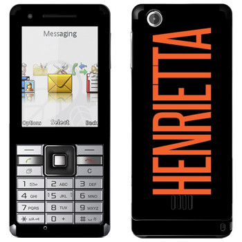   «Henrietta»   Sony Ericsson J105 Naite