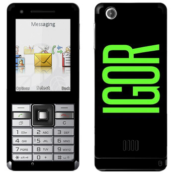   «Igor»   Sony Ericsson J105 Naite