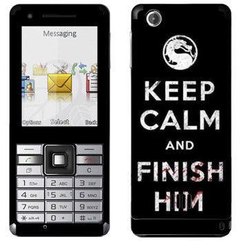  «Keep calm and Finish him Mortal Kombat»   Sony Ericsson J105 Naite