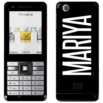   «Mariya»   Sony Ericsson J105 Naite