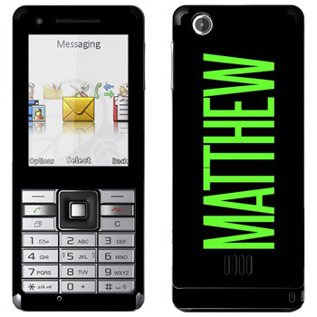   «Matthew»   Sony Ericsson J105 Naite