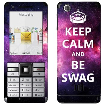   «Keep Calm and be SWAG»   Sony Ericsson J105 Naite