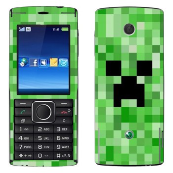   «Creeper face - Minecraft»   Sony Ericsson J108 Cedar