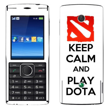   «Keep calm and Play DOTA»   Sony Ericsson J108 Cedar