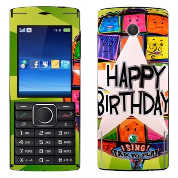   «  Happy birthday»   Sony Ericsson J108 Cedar